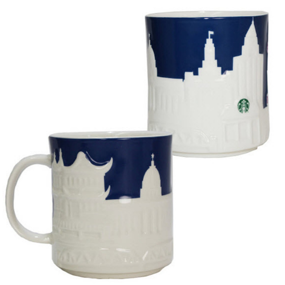 Starbucks Shanghai City Relief Coffee Mug Cup - Picture 3 of 3